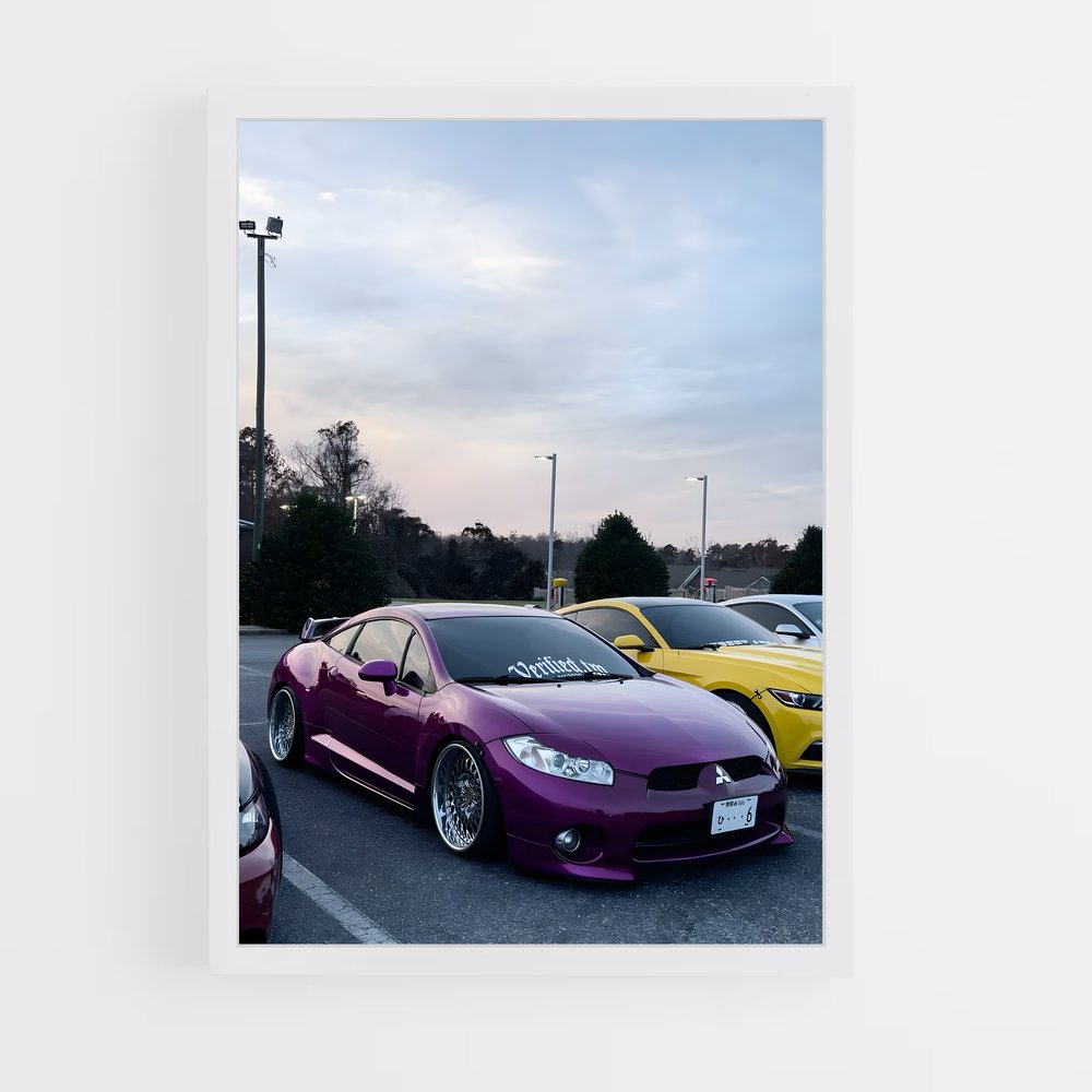 Poster Parking Ambiance – affiche Mitsubishi (vue 3)